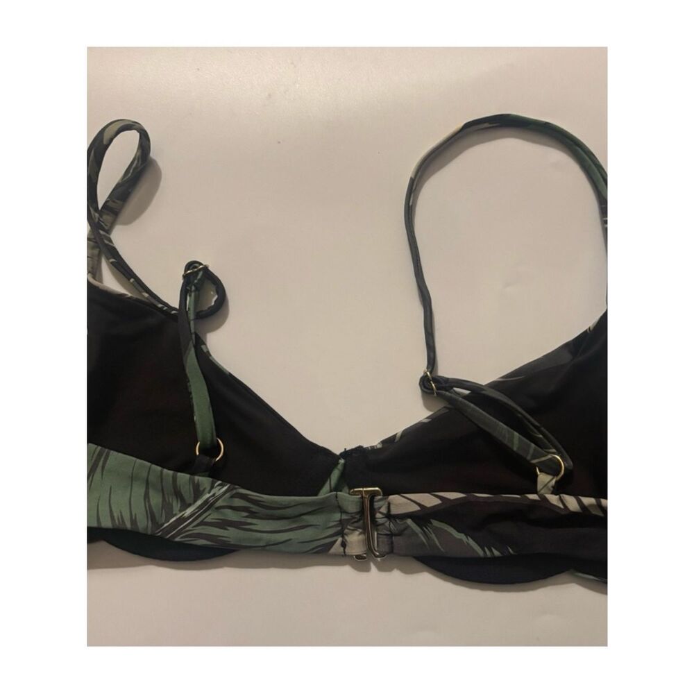 Beach Riot REVOLVE Camilla Bikini Set in Black Palm ~ Top S~ Bottom M - Picture 6 of 11